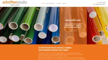 Website Screenshot: Schriftenstudio Nagele GmbH - Schriftenstudio Nagele - Ihre Druckerei in Graz - Date: 2023-06-14 10:45:06
