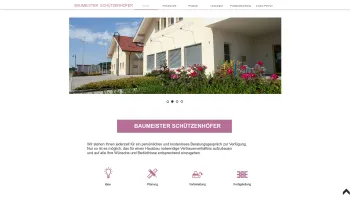 Website Screenshot: Baumeister Schützenhöfer Seyring Massivbau Projekt Ausbaustufen Weinviertel - PYROHomeMuse Template by BraneDesign - Date: 2023-06-26 10:21:07