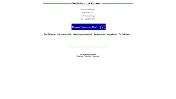 Website Screenshot: Dr. Schwan und Partner Wirtschaftsforschung Consulting - Dr. Schwan und Partner - Wirtschaftsforschung, Consulting - Date: 2023-06-26 10:21:11