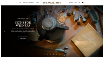Website Screenshot: Schwertner & Cie KG Werkzeugbau-Kunststoffspritzguss - Signs of winners from the mint - Schwertner Graz - Date: 2023-06-26 10:21:13