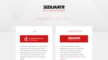 Website Screenshot: Druckerei Sedlmayr sedo-Kalender Kalender-Hersteller Kalender-Verlag Werbekalender - Sedlmayr - Softwareprojekte, Websites, Apps... - Date: 2023-06-26 10:21:17