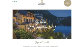 Website Screenshot: Seehotel Jägerwirt - Seehotel Turracher Höhe | Holidays at a mountain lake - Seehotel Jägerwirt - Date: 2023-06-26 10:21:17