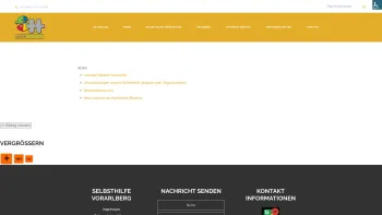 Website Screenshot: Service und Kontaktstelle der Selbsthilfe Vorarlberg - Selbsthilfe Vorarlberg - Date: 2023-06-26 10:21:20