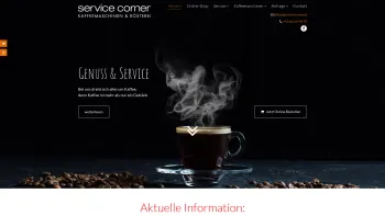 Website Screenshot: Service Corner GmbH - Kaffee | Kaffeemaschinen | Service | Salzburg - Service Corner GmbH - Date: 2023-06-26 10:21:25