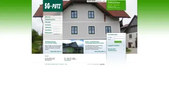 Website Screenshot: SG-Putz Glettler GmbH - Vollwärmeschutz & Fassaden Steiermark - SG Putz Glettler - Date: 2023-06-15 16:02:34