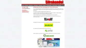 Website Screenshot: Sifrahandel Vers.Ges.m.b.H. - SIFRAHANDEL Vers. GmbH - Date: 2023-06-26 10:21:31