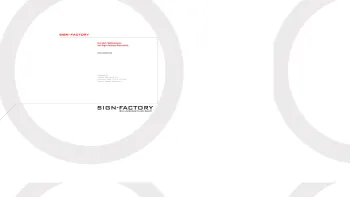 Website Screenshot: SIGN-FACTORY Schilderhersteller GMBH - Beschriftung Digitaldruck Siebdruck Stempel Autobeschriftung Klebeschriften Folienbeschriftung - Date: 2023-06-14 10:45:11