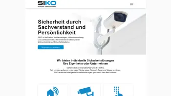 Website Screenshot: SIKO Sicherheits und Kontrollsysteme GmbH - SIKO: Sicherheitslösungen fürs Eigenheim oder Unternehmen - Date: 2023-06-26 10:21:31