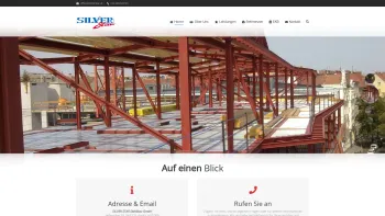 Website Screenshot: SILVER-Star Maschinenbau Ges.m.b.H - Silverstar GesmbH – Anlagenbau, Stahlbau, Hallenbau & Montageservice - Date: 2023-06-26 10:21:34