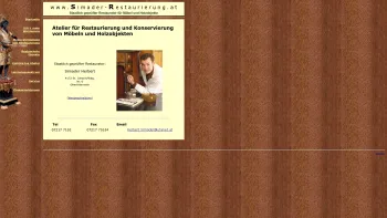 Website Screenshot: Herbert Simader Restaurierung und Konservierung - Herbert Simader - Restaurierung und Konservierung - Date: 2023-06-26 10:21:34