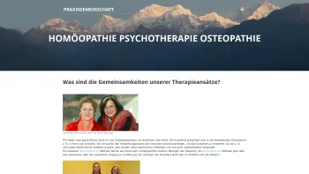 Website Screenshot: Praxisgemeinschaft Homöopathie Psychotherapie Osteopathie - Klassische Homöopathie, Psychotherapie, Osteopathie in Salzburg - Date: 2023-06-26 10:21:34