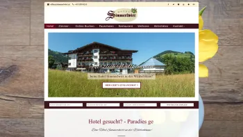 Website Screenshot: Seisl Gastro GmbH Co. Hotel Simmerlwirt Cafe Restaurant Niederau Wildschönau Tirol Österreich Austria - ▷ Hotel Niederau ⇒ Wildschönau - Hotel Simmerlwirt - Date: 2023-06-26 10:21:34