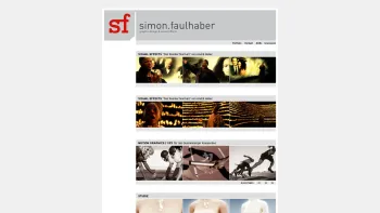 Website Screenshot: Simon Faulhaber graphic design & visual effects - -->> Simon Faulhaber graphic design & visual effects <<-- - Date: 2023-06-14 10:37:44