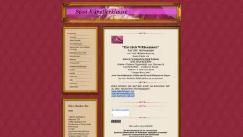 Website Screenshot: Sissi-Kuenstlerklause -Portraitmalerei-Ölgemälde-Atelier-Galerie - Sissi-Künstlerklause - Startseite - Date: 2023-06-26 10:21:37