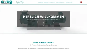 Website Screenshot: SIVAG Pumpen Austria - SIVAG - Date: 2023-06-14 10:45:14