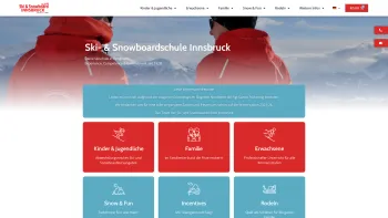 Website Screenshot: Ski- und Snowboardschule Innsbruck - Ski & Snowboard-Schule Innsbruck – Erfahrung, Kompetenz & Commitment seit 1929. - Date: 2023-06-26 10:21:40