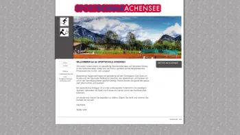 Website Screenshot: Sportschule Achensee - Home  - Sportschule Achensee - Date: 2023-06-26 10:21:40