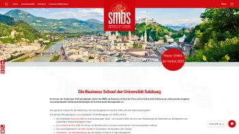 Website Screenshot: SMBS Salzburg Management GmbH University of Salzburg Business School - SMBS - Die Business School der Universität Salzburg - Date: 2023-06-26 10:21:41