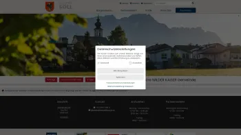 Website Screenshot: Gemeindeamt Söll RiS-Kommunal - Gemeinde Söll - Startseite - Date: 2023-06-26 10:21:45