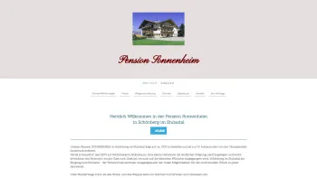 Website Screenshot: Pension SonnenheSchönberg Stubaital Tirol - Pension Sonnenheim:Übernachtung für Durchreisende - Pension Sonnenheim - Date: 2023-06-26 10:21:48
