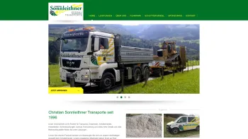 Website Screenshot: Sonnleithner Christian Transporte GesmbH - Sonnleithner Transporte und Erdbau in Piesendorf - Date: 2023-06-14 10:45:17