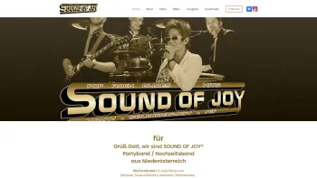 Website Screenshot: Karacson Gabriele GesnbR - Soundofjoy Tanz und Partyband - Niederösterreich +436764074162 - Date: 2023-06-26 10:21:54