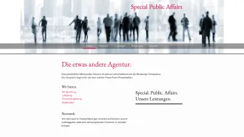 Website Screenshot: Special Public Affairs - Willkommen - Special Public Affairs Wien - Public Relations | Lobbying | Moderation - Date: 2023-06-26 10:21:54