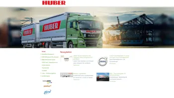 Website Screenshot: Johann Huber Spedition und Transportgesellschaft HUBER - Spedition Huber - Home - Date: 2023-06-26 10:21:57