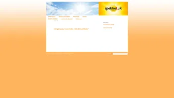 Website Screenshot: Spektralux Jachs KEG - home | Startseite - Date: 2023-06-14 10:45:20