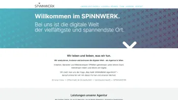 Website Screenshot: SPiNNWERK Agentur für neue Kommunikation - SPiNNWERK | Ihre Agentur in Wien - Date: 2023-06-26 10:22:00
