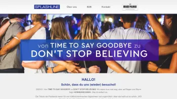 Website Screenshot: Splashline Event und Vermarktungs GmbH - SPLASHLINE – Travel & Event GmbH - Date: 2023-06-26 10:22:00