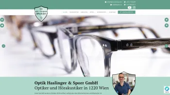 Website Screenshot: Optik Sporr - Optiker in 1220 Wien - Optik Haslinger & Sporr GmbH - Date: 2023-06-14 10:38:21