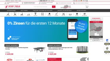 Website Screenshot: Startseite www.sport-tiedje.at Der Fitnessfachmarkt! - Fitnessgeräte kaufen bei Sport-Tiedje.at - Europas Nr.1 für Heimfitness - Date: 2023-06-15 16:02:34