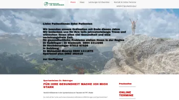 Website Screenshot: Mahringer Trauma Abulanz - Sportambulanz Dr. Mahringer - ch-mahringers Webseite! - Date: 2023-06-26 10:22:03