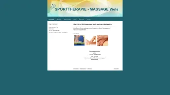 Website Screenshot: Sporttherapie-Massage Wels - Sporttherapie - Massage Wels - sporttherapie-massages Wels - Date: 2023-06-26 10:22:03