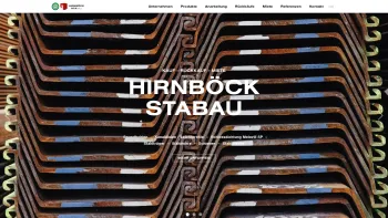 Website Screenshot: Hirnböck Stabau Stahlhandel - Stahlhandel & Spundwandhandel in Österreich | Salzburg - Hirnböck Stabau - Date: 2023-06-26 10:22:06