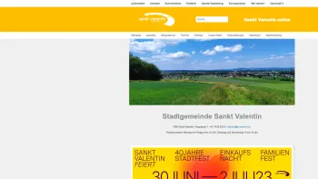 Website Screenshot: St.Valent| Verwaltung und Kontakte der Stadtgemeinde - Stadtgemeinde Sankt Valentin - Date: 2023-06-26 10:22:09