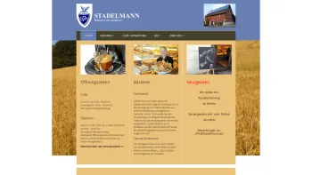 Website Screenshot: Bäckerei Café Konditorei Markus L. Stadelmann - Stadelmann | Biobäckerei – Brot für Allergiker – veganes Brot | Bäckerei, Café, Konditorei - Date: 2023-06-26 10:22:09