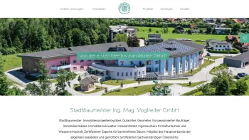 Website Screenshot: Stadtbaumeister Ing. Mag. Voglreiter GmbH - Stadtbaumeister Voglreiter - Stadtbaumeister Ing. Mag. Voglreiter GmbH - Date: 2023-06-14 10:46:52