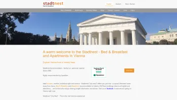 Website Screenshot: Barbara Lenz - Bed and Breakfast Central Vienna - Stadtnest Bed&Breakfast u Apartments - Date: 2023-06-26 10:22:12