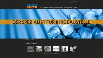 Website Screenshot: Stahl-Form Baustahlbearbeitung GmbH - Home - Willkommen bei Stahlform - Date: 2023-06-26 10:22:12
