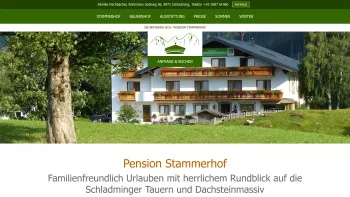 Website Screenshot: Pension Stammerhof Inh Friedrich Rohrmoos Schladming Planai Hochwurzen Dachsteinam Stammerhof - Pension Stammerhof in Schladming | Steiermark - Date: 2023-06-26 10:22:12