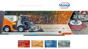 Website Screenshot: Stangl Reinigungstechnik GmbH - Stangl Reinigungstechnik - Kommunaltechnik - Betriebshygiene - Date: 2023-06-26 10:22:10