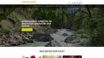 Website Screenshot: Kampusch Outdoorpädagogik, Trainings & more - Start - Kampusch Outdoor - Date: 2023-06-26 10:26:46