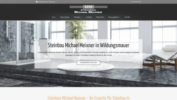 Website Screenshot: Steinbau Meixner - Steinbau in Wildungsmauer | Steinbau Michael Meixner - Date: 2023-06-26 10:22:18