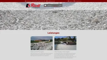 Website Screenshot: Weißenbacher Kalksteinbruch Franz Riedl - Firma Franz Riedl - Date: 2023-06-14 10:45:25