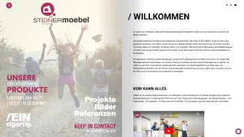 Website Screenshot: Steiner Möblel - Der Partner für Objekteinrichtungen und Kindergartenausstattungen - / Willkommen - STEINER MÖBEL - Date: 2023-06-26 10:22:16
