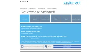 Website Screenshot: Steinhoff Möbel - Steinhoff International Holdings NV | Home - Date: 2023-06-26 10:22:21