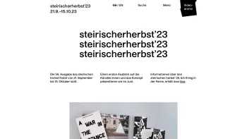 Website Screenshot: steirischer herbst festival gmbh - steirischer herbst ’23 - Date: 2023-06-15 16:02:34