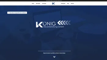Website Screenshot: König Steuerberatung GmbH - König Steuerberatung - Startseite - Date: 2023-06-26 10:22:24